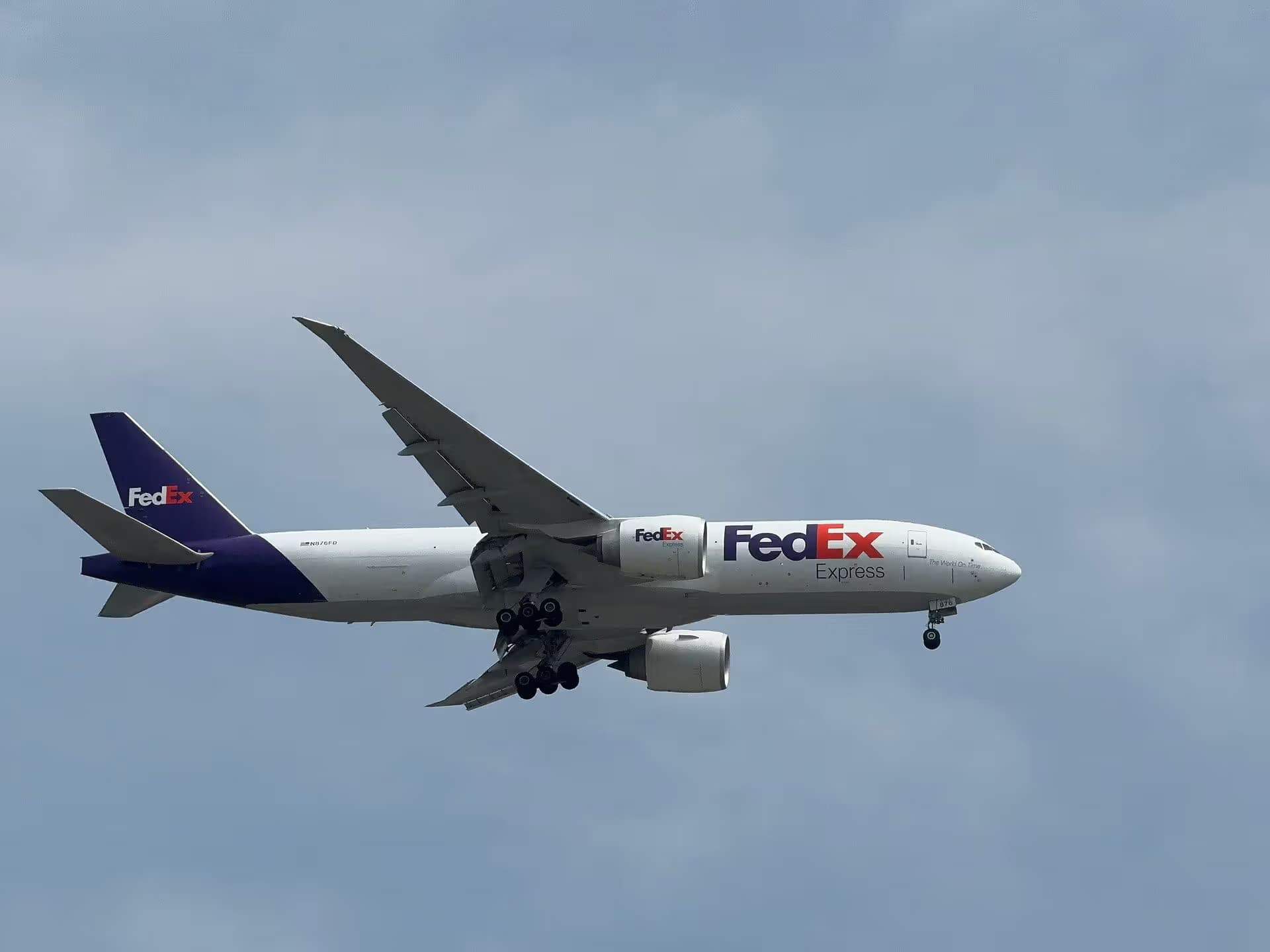 N876FD — Boeing at Hong Kong International Airport