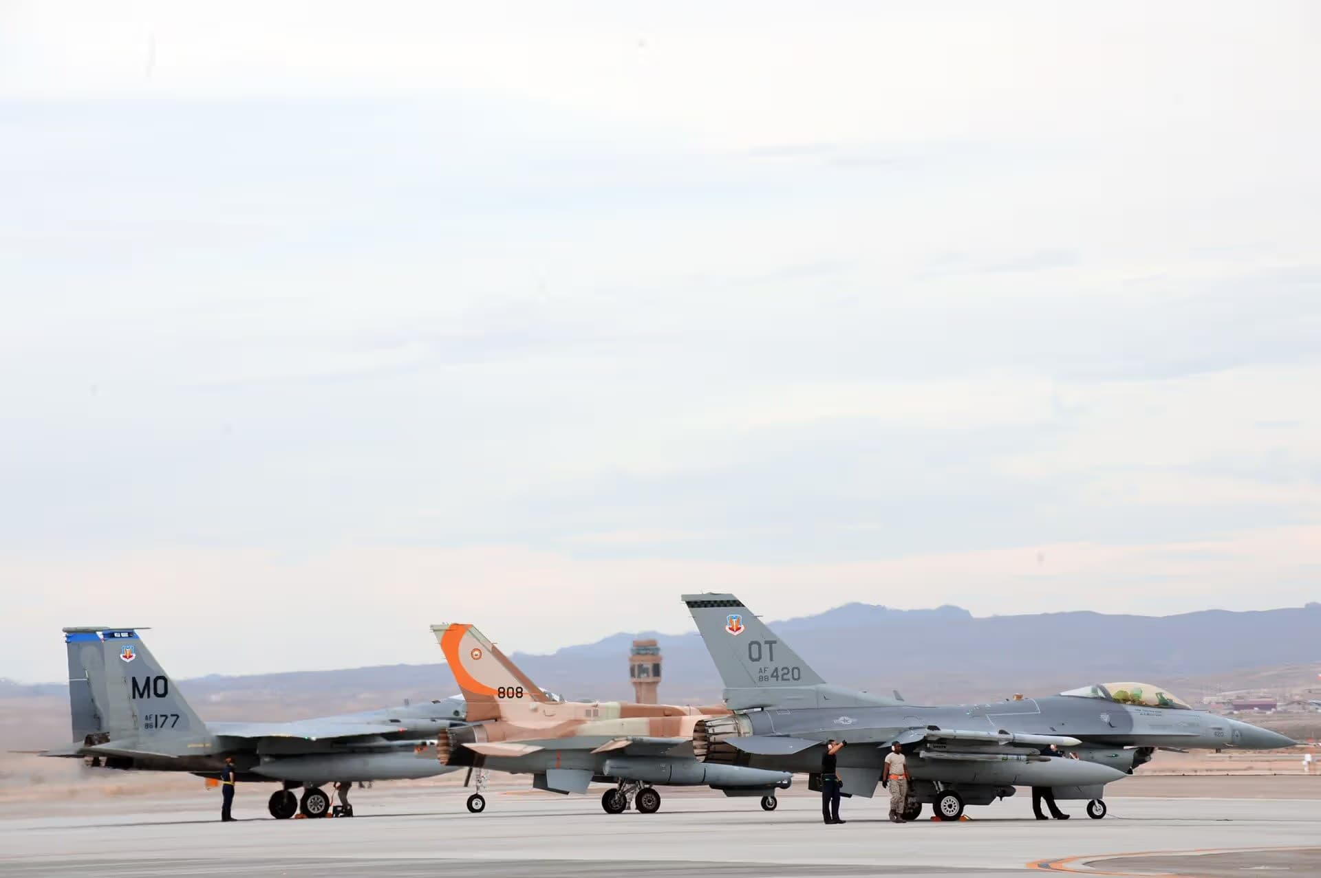 Unidentified — Single-engine aircraft at Nellis Air Force Base
