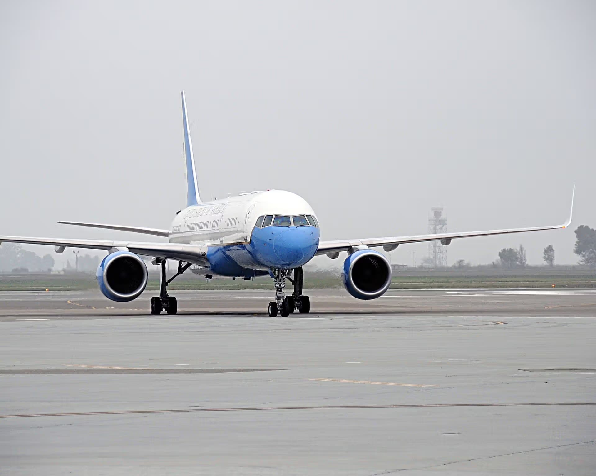 Unidentified — Twin-engine aircraft at Travis Air Force Base