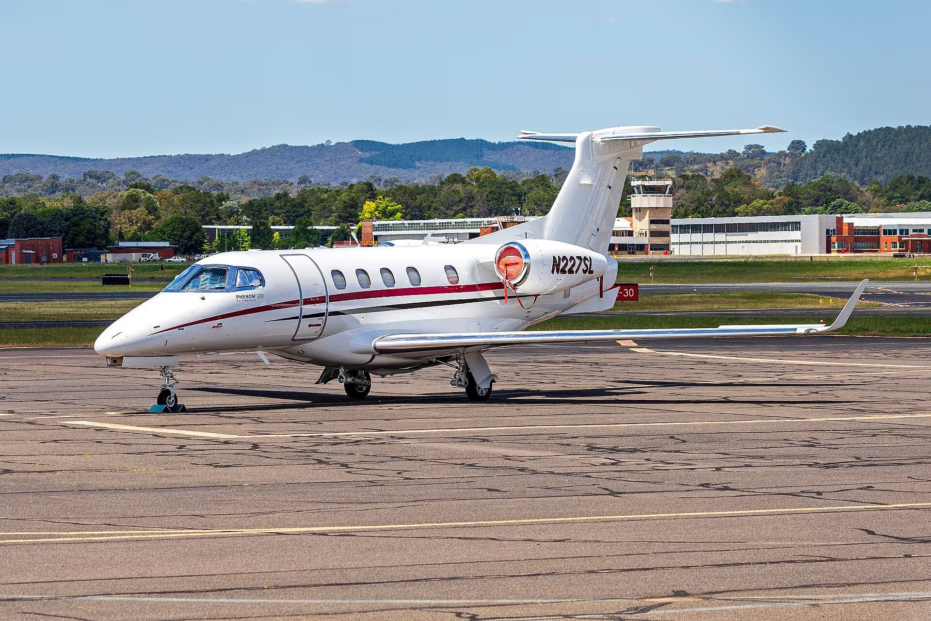 N227SL — Embraer at Canberra Airport