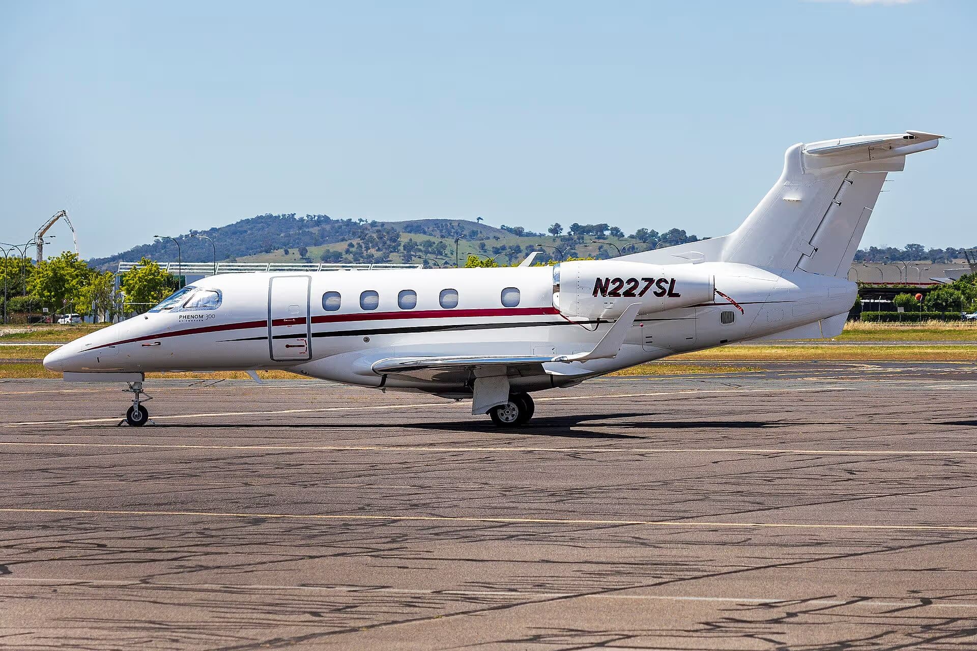 N227SL — Embraer at Canberra Airport