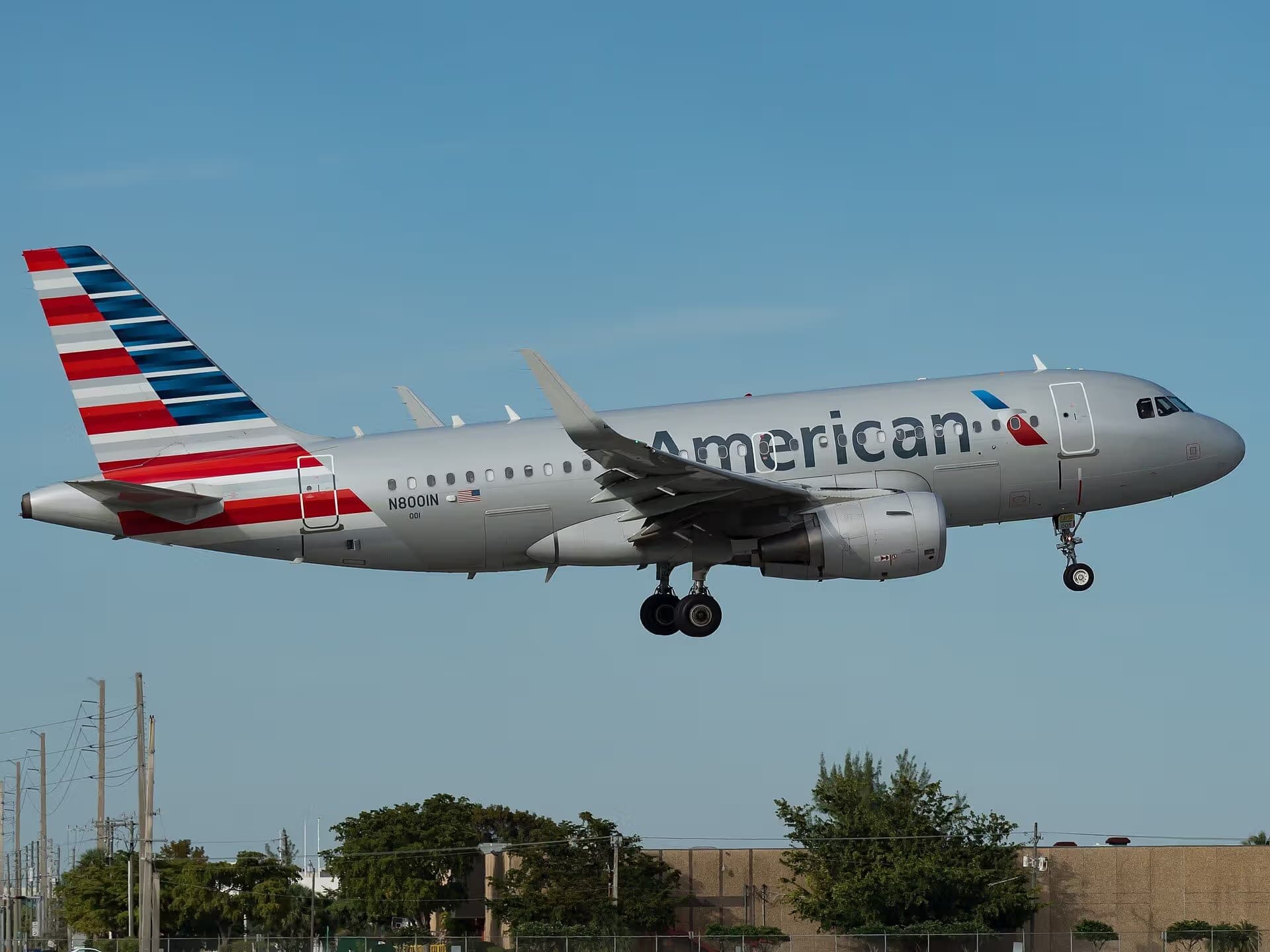 N8001N — Airbus at Miami International Airport