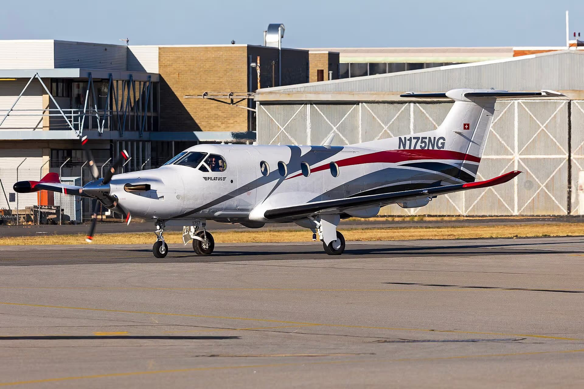 N175NG — Pilatus at Wagga Wagga Airport