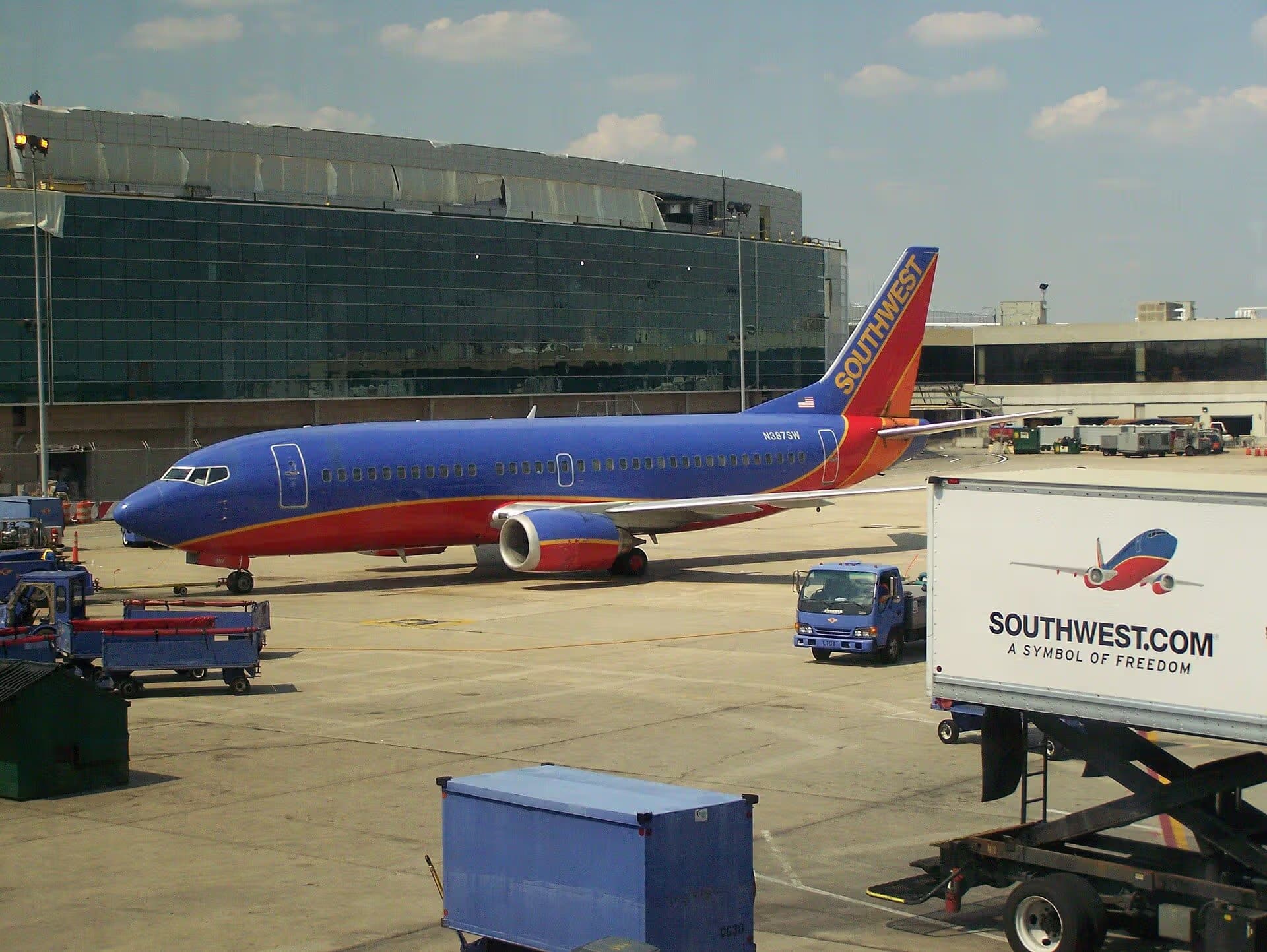 N387SW — Boeing at Philadelphia International Airport
