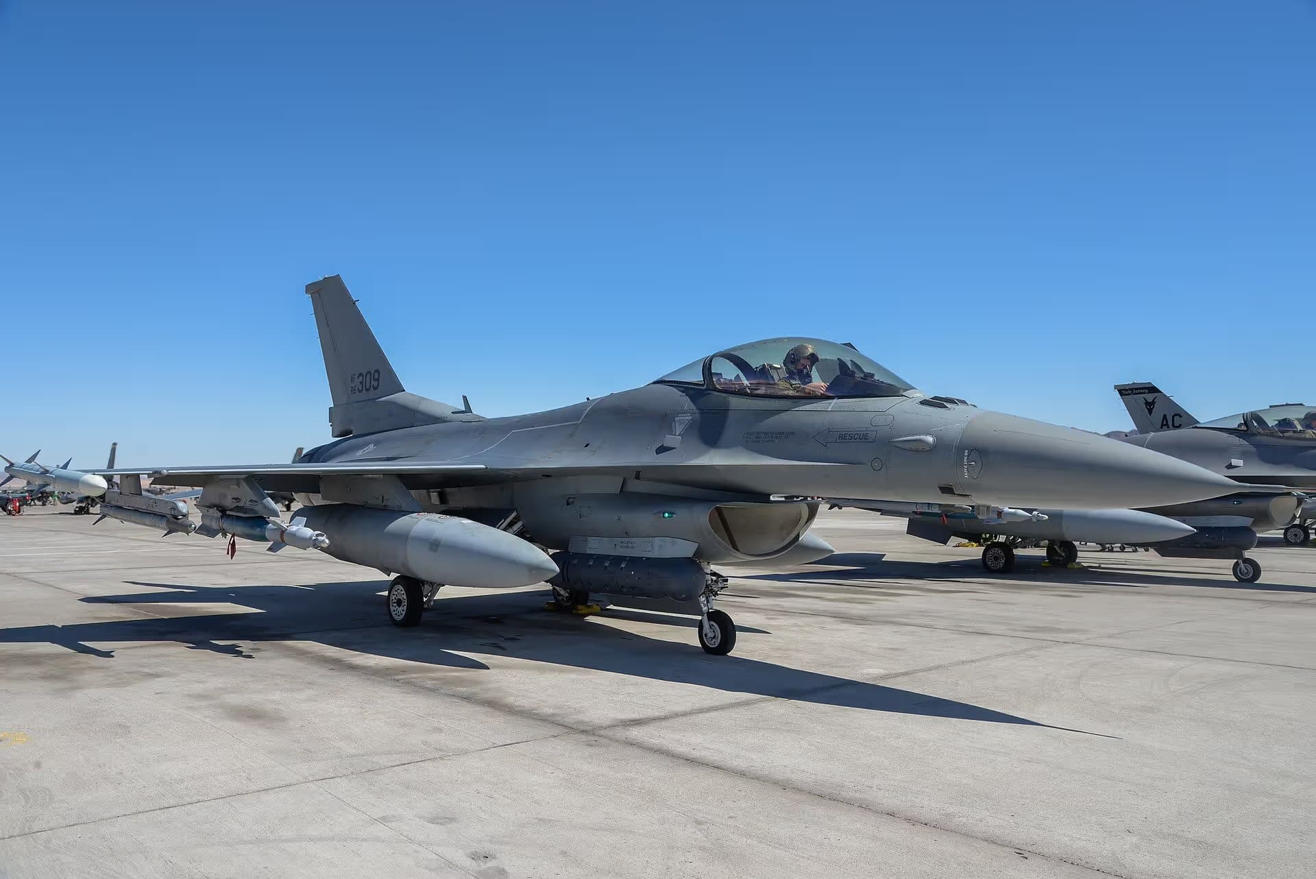 Unidentified — Single-engine aircraft at Nellis Air Force Base