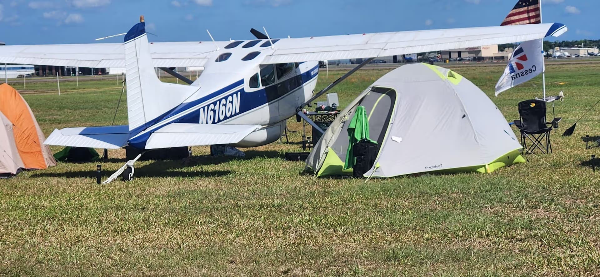 N6166N — Cessna A185F at Lakeland Linder Intl