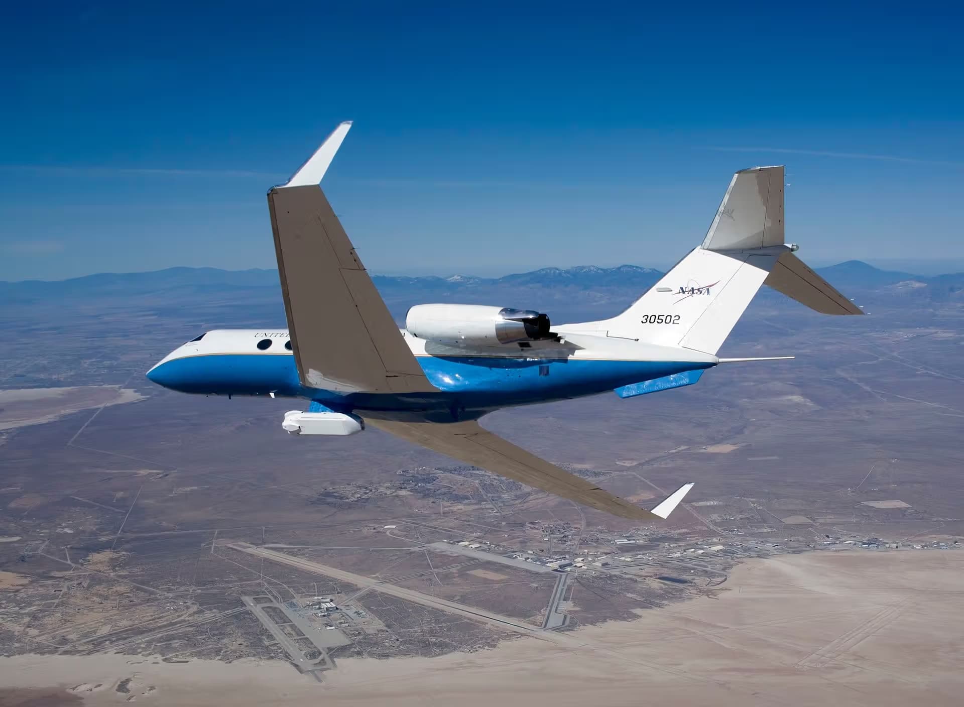 Unidentified — Twin-engine aircraft at Edwards Air Force Base