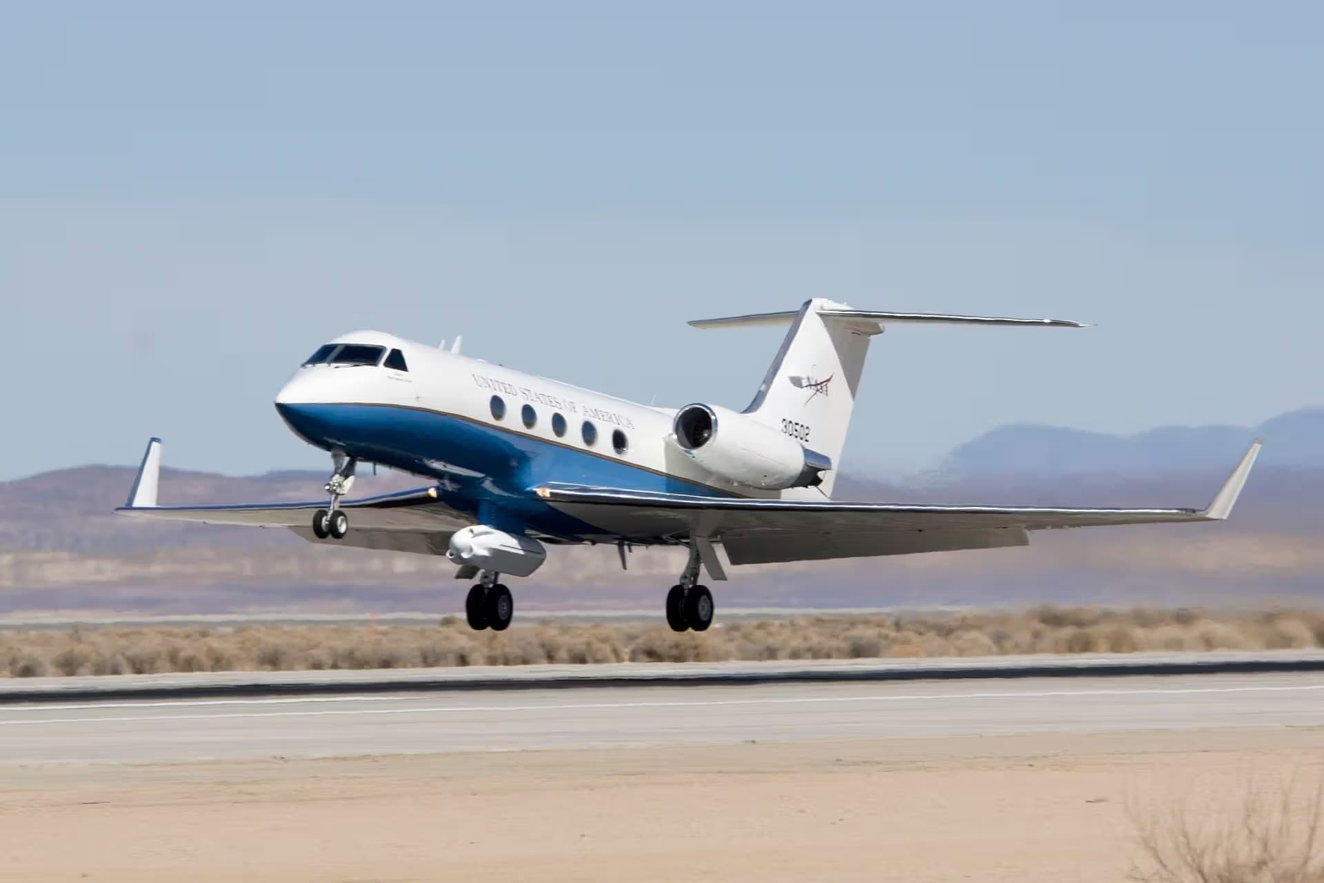 Unidentified — Business jet at Edwards Air Force Base