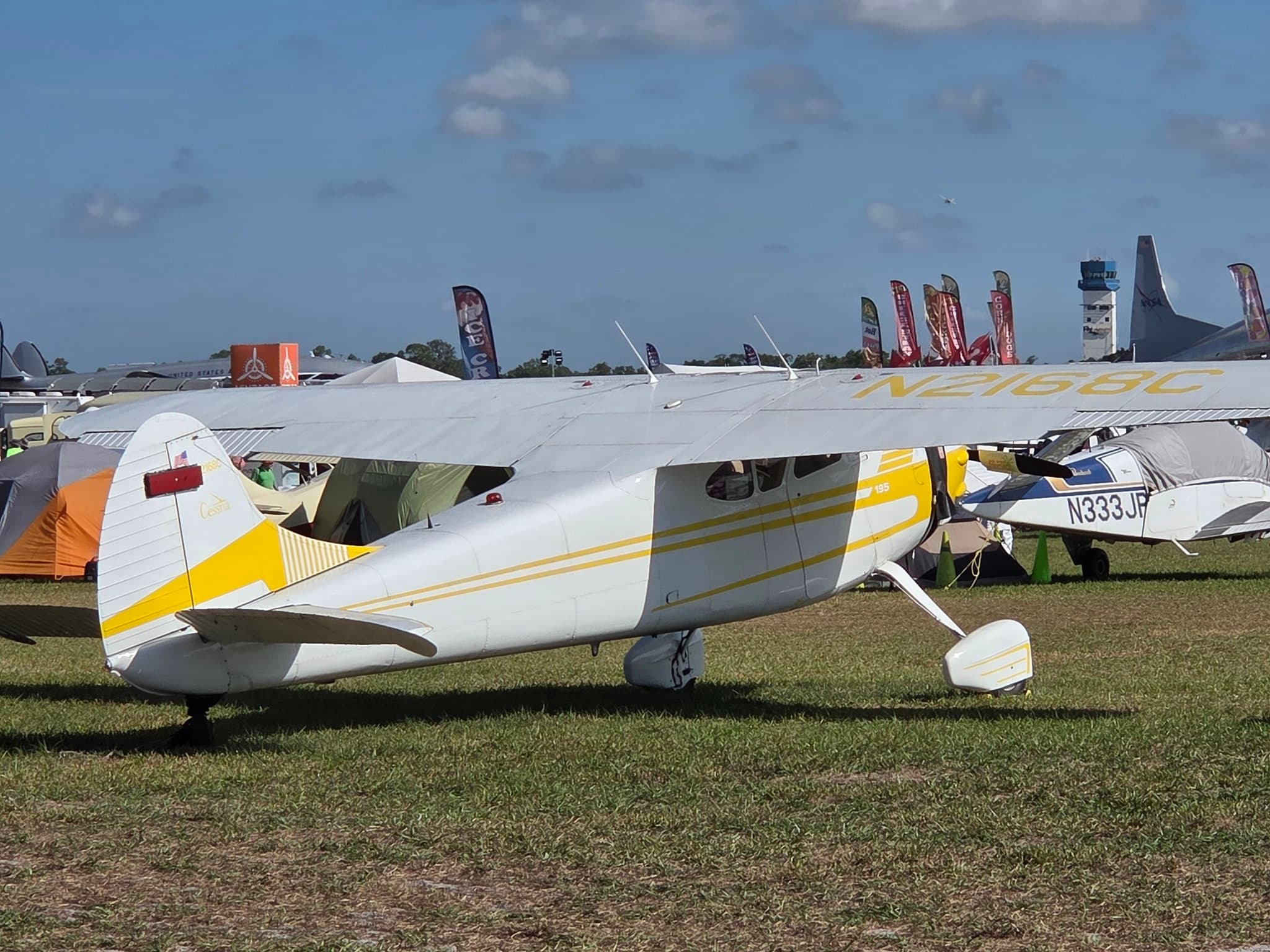 N2168C — Cessna 195B at Lakeland Linder Intl